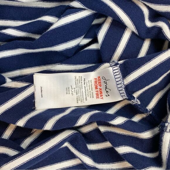 Joules Riviera T Shirt Dress 2 Navy White Striped - Picture 6 of 7